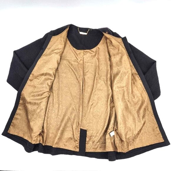 Soft Surroundings Long Wool Jacket Womens Size Petite XL Grey Paris Runway - Picture 4 of 8